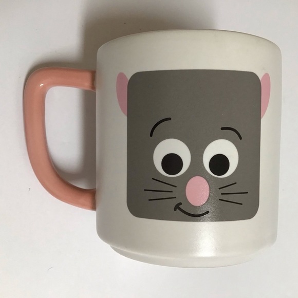 Disney Pixar Ratatouille Remy Coffee Mug 3 3/4” Tea Cup Pink Vintage Retired - Picture 4 of 13